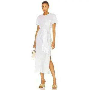 New NWT Jonathan Simkhai Standard Sara T-Shirt Dress White, Size xs